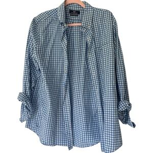 Vineyard Vines Blue Casual Button Down Shirt Gingham